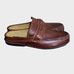 Agee Brown Leather Mule